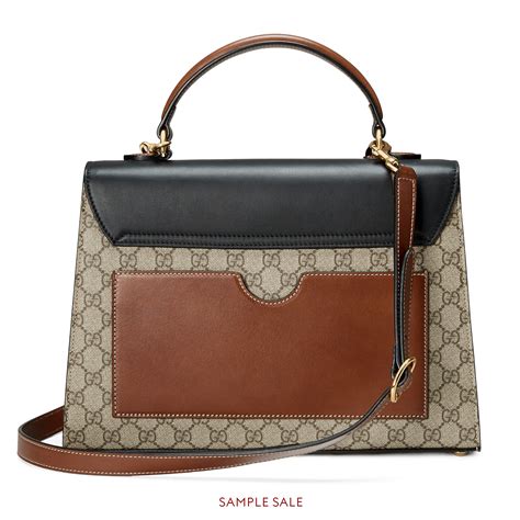 gucci supreme top handle bag saks|saks Gucci top handles.